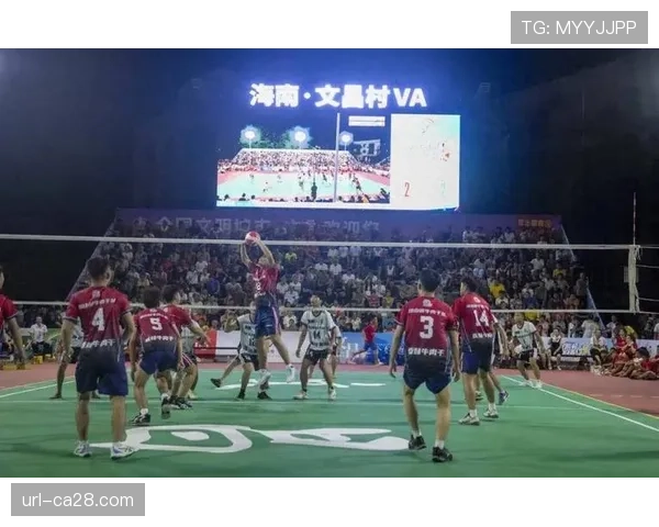 海南村排现场主播直播引流千人,线上观赛成乡村赛事新常态